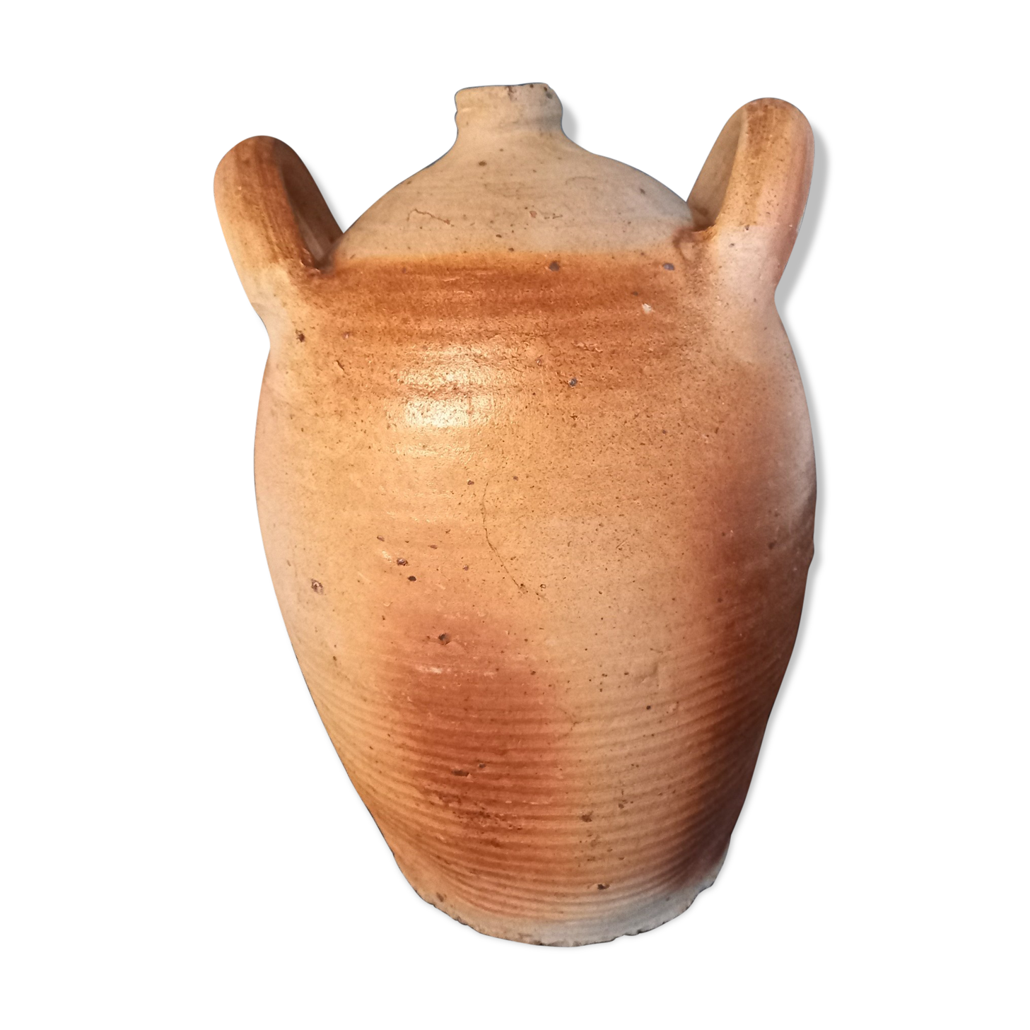Jug or old jar in glazed terracotta