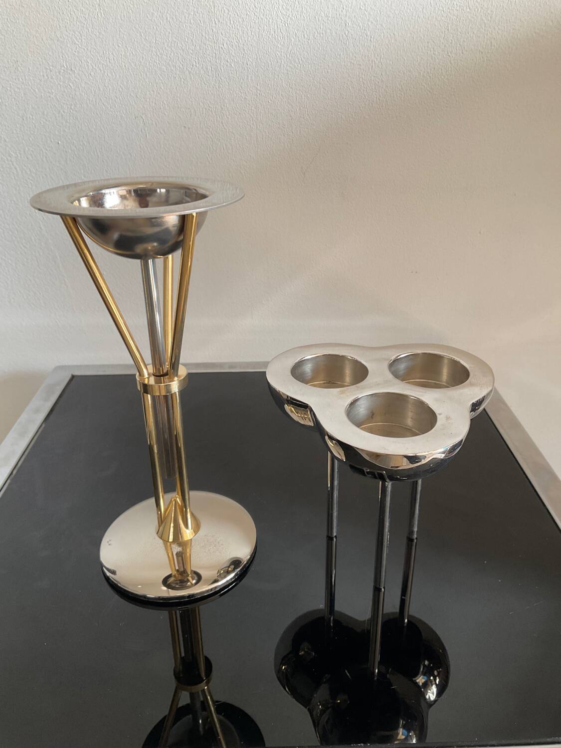 Pair of brass candlesticks from the 70s-80s