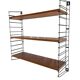 Scandinavian modular shelf Tomado Holland design metal and wood vintage 50's 60's