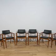 Mid century Teak Dining Chairs Model GM11 by Svend Åge Eriksen for Glostrup, 1950s, Set of 6