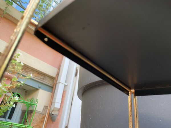 Étagère string noir et rouge, 1960