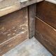 18th-century stripped chest in solid walnut