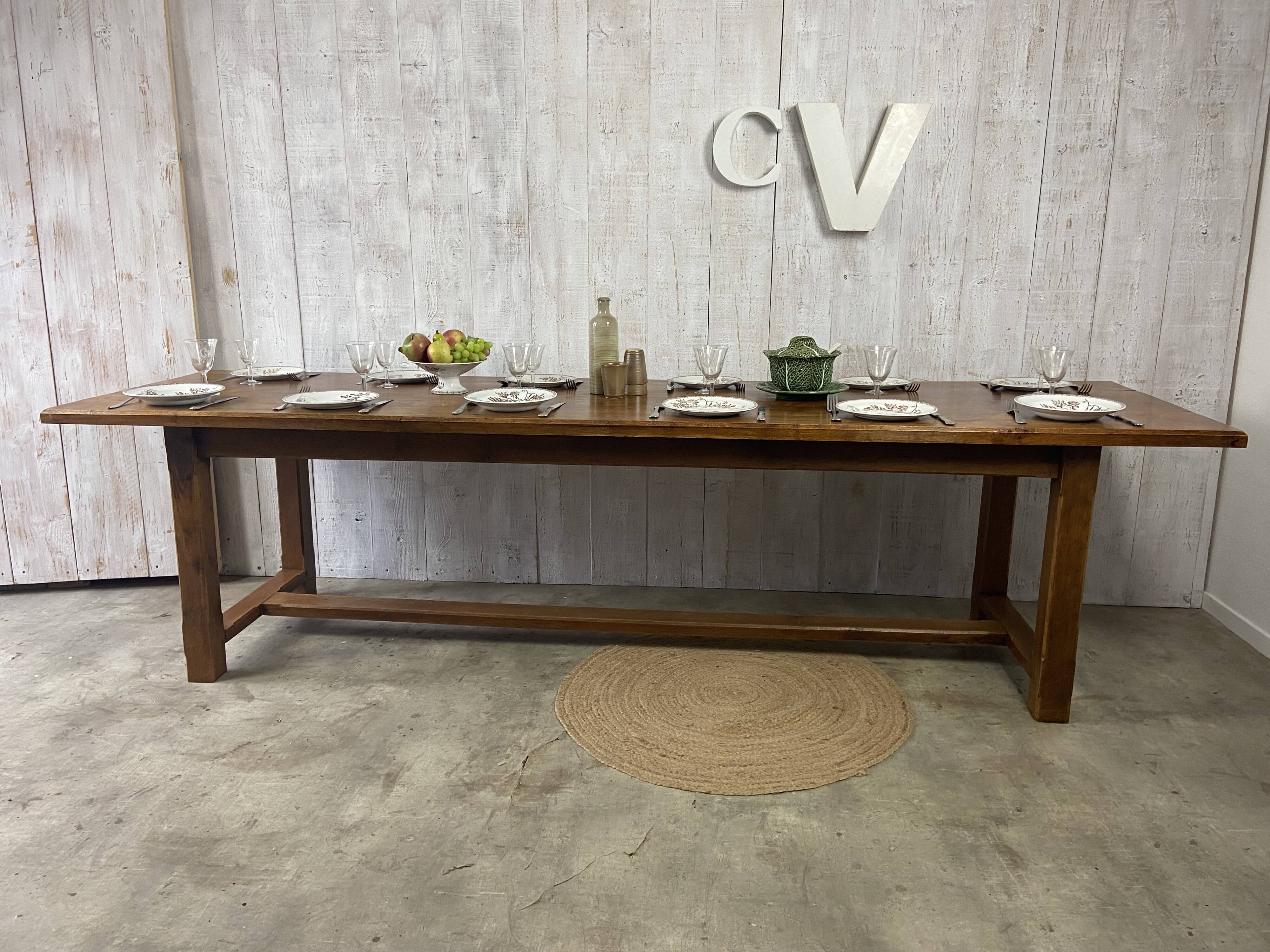 Table de ferme 280x77cm