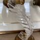 Pair of 1960s brass wall lights