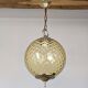 Amber glass pendant light