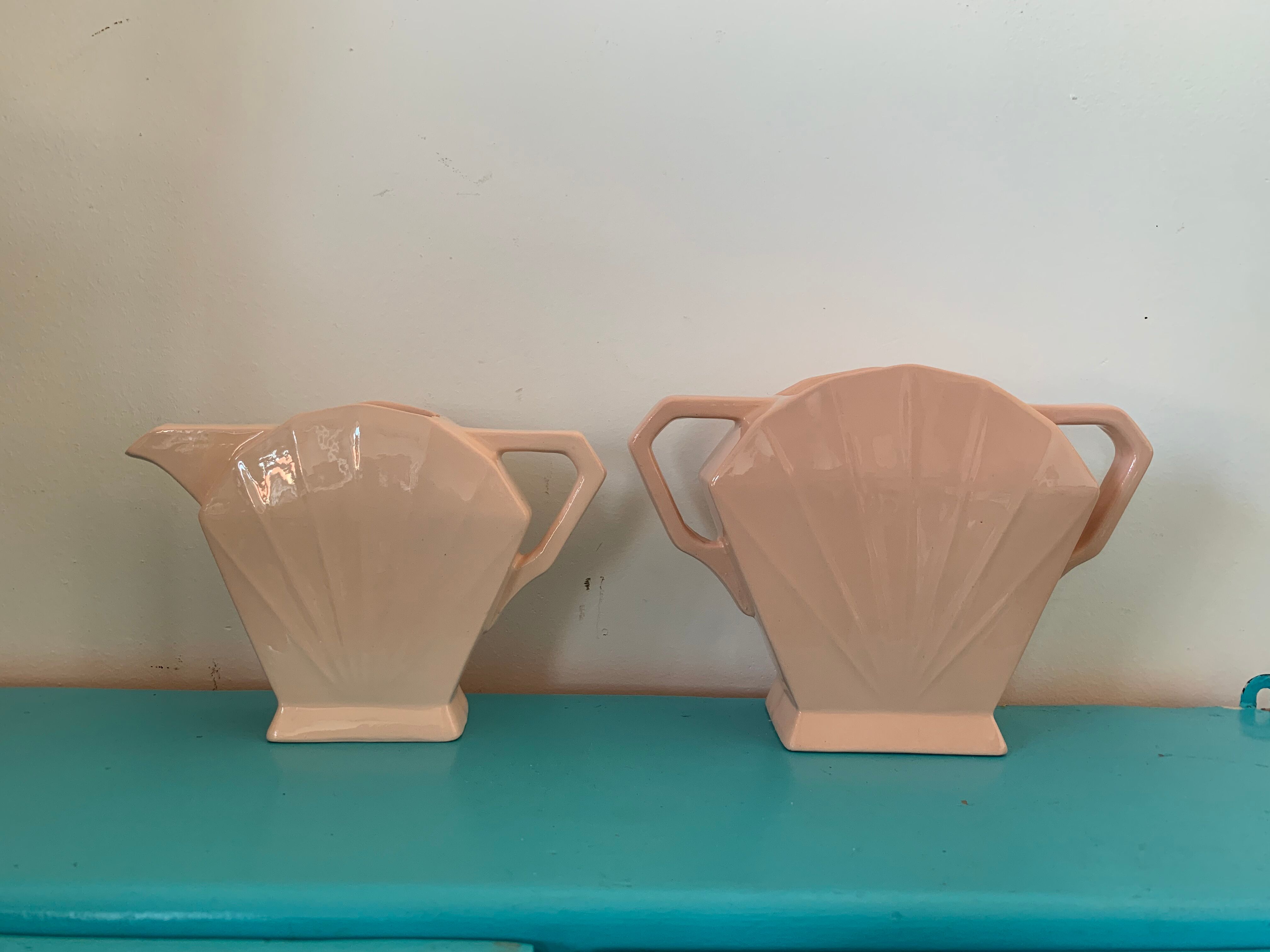Ensemble vase et pichet art déco