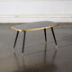 Large vintage screen-printed coffee table