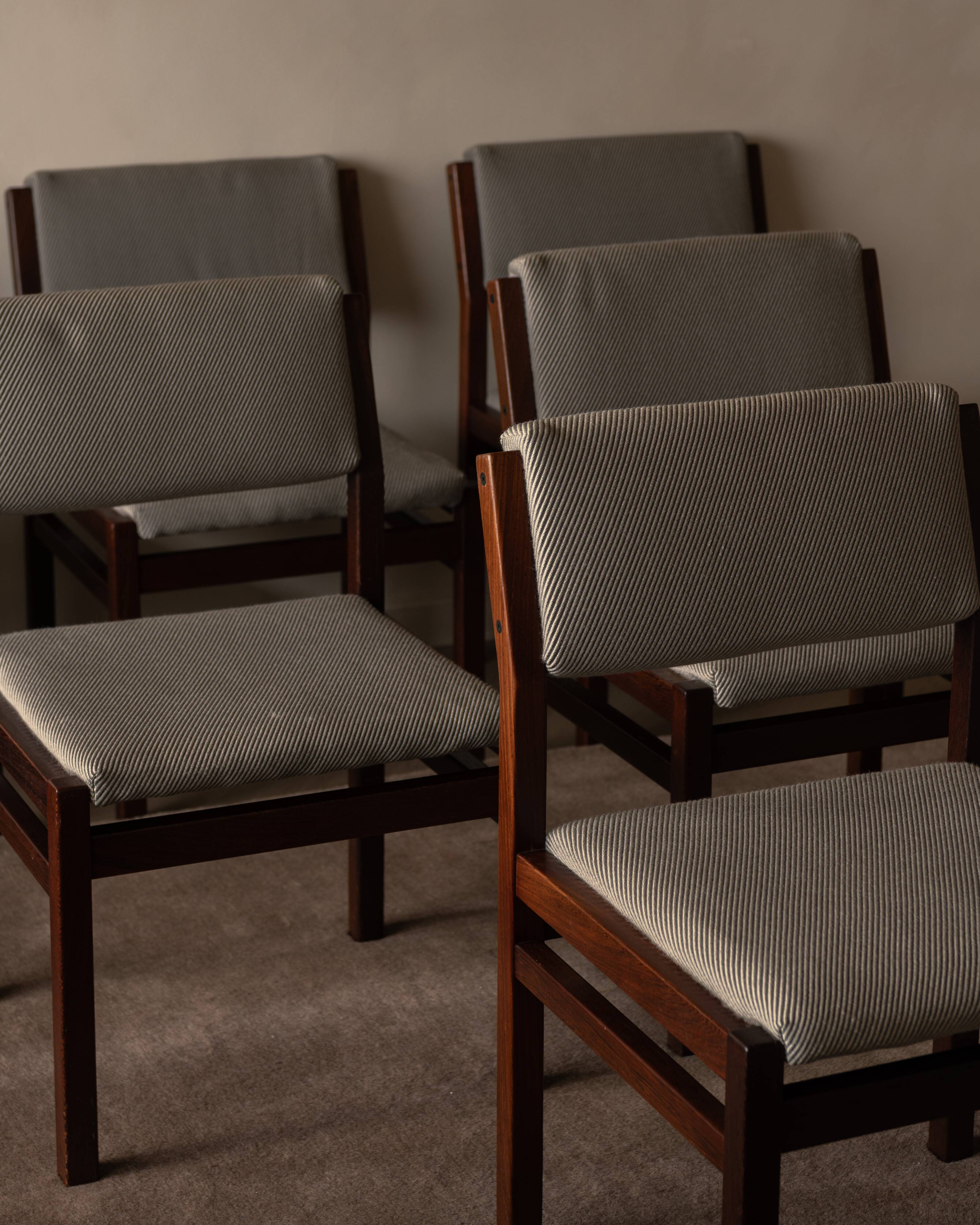 Set de 6 chaises de salle à manger Pastoe SA07 par Cees Braakman – Série japonaise, 1960