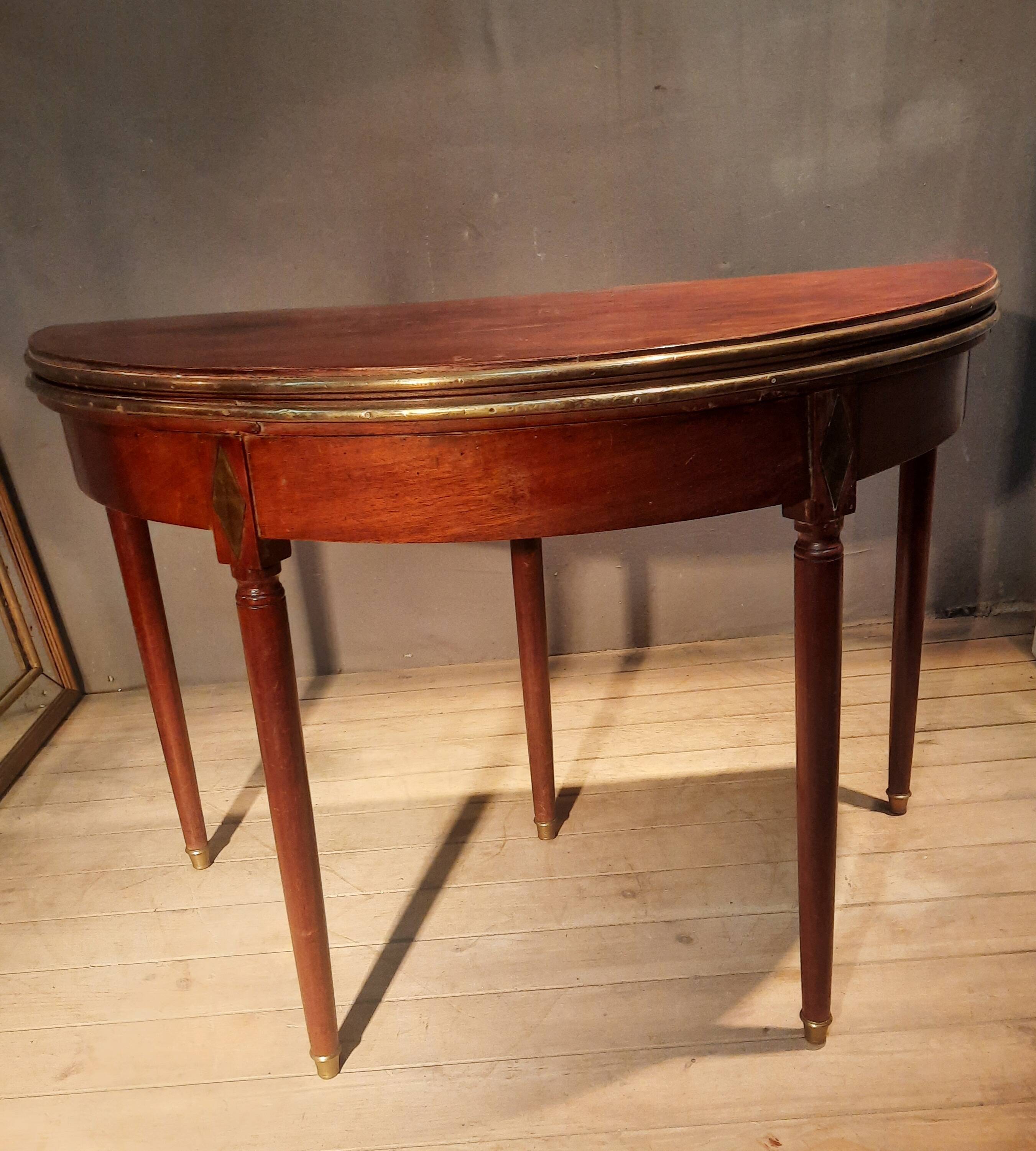 Eighteenth-century "half-moon" table