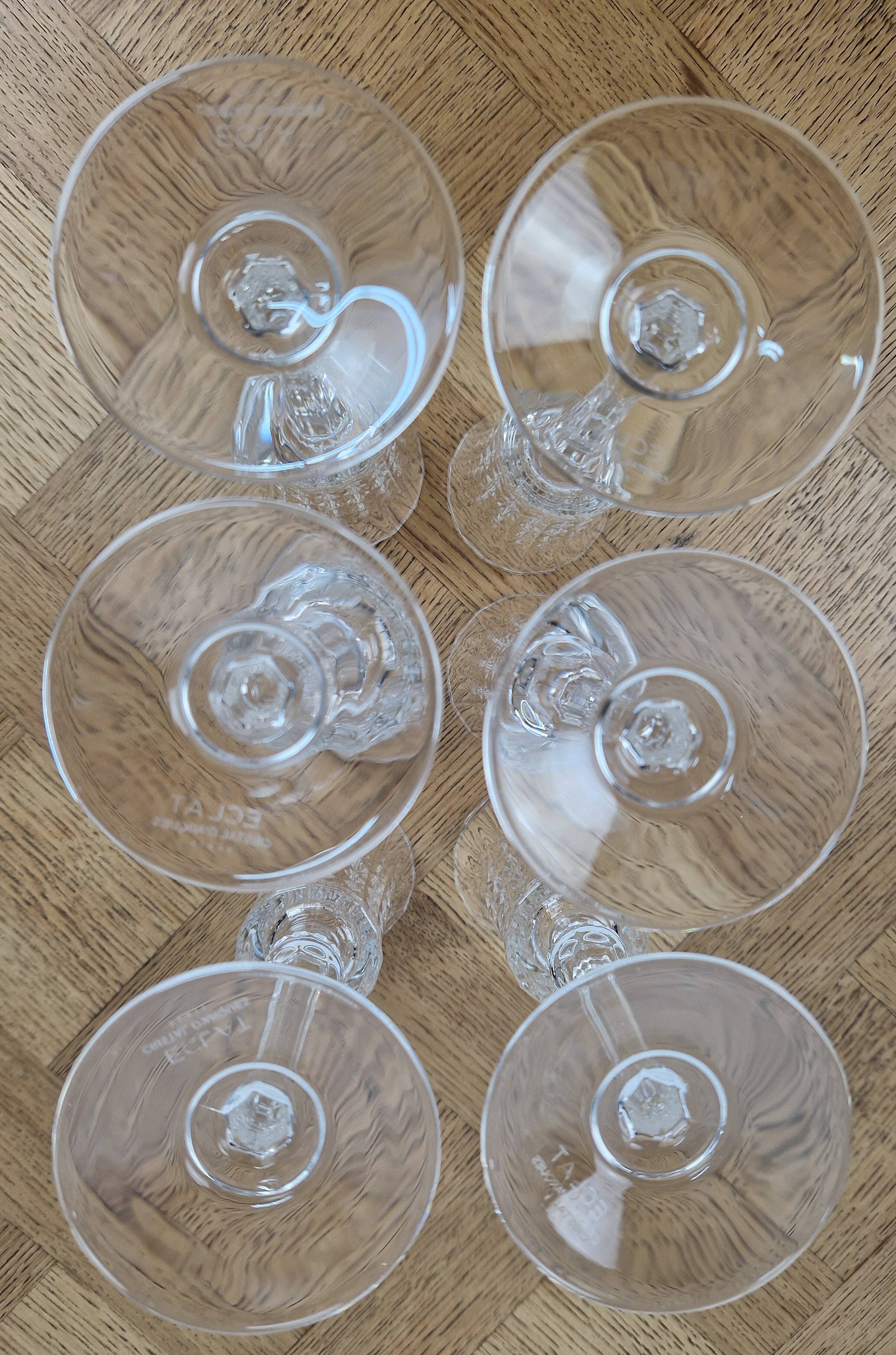 6 champagne flutes 15cl Lady Diamond Cristal d'Arques