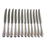 12 couteaux à entremets sfam métal argenté 21 cm