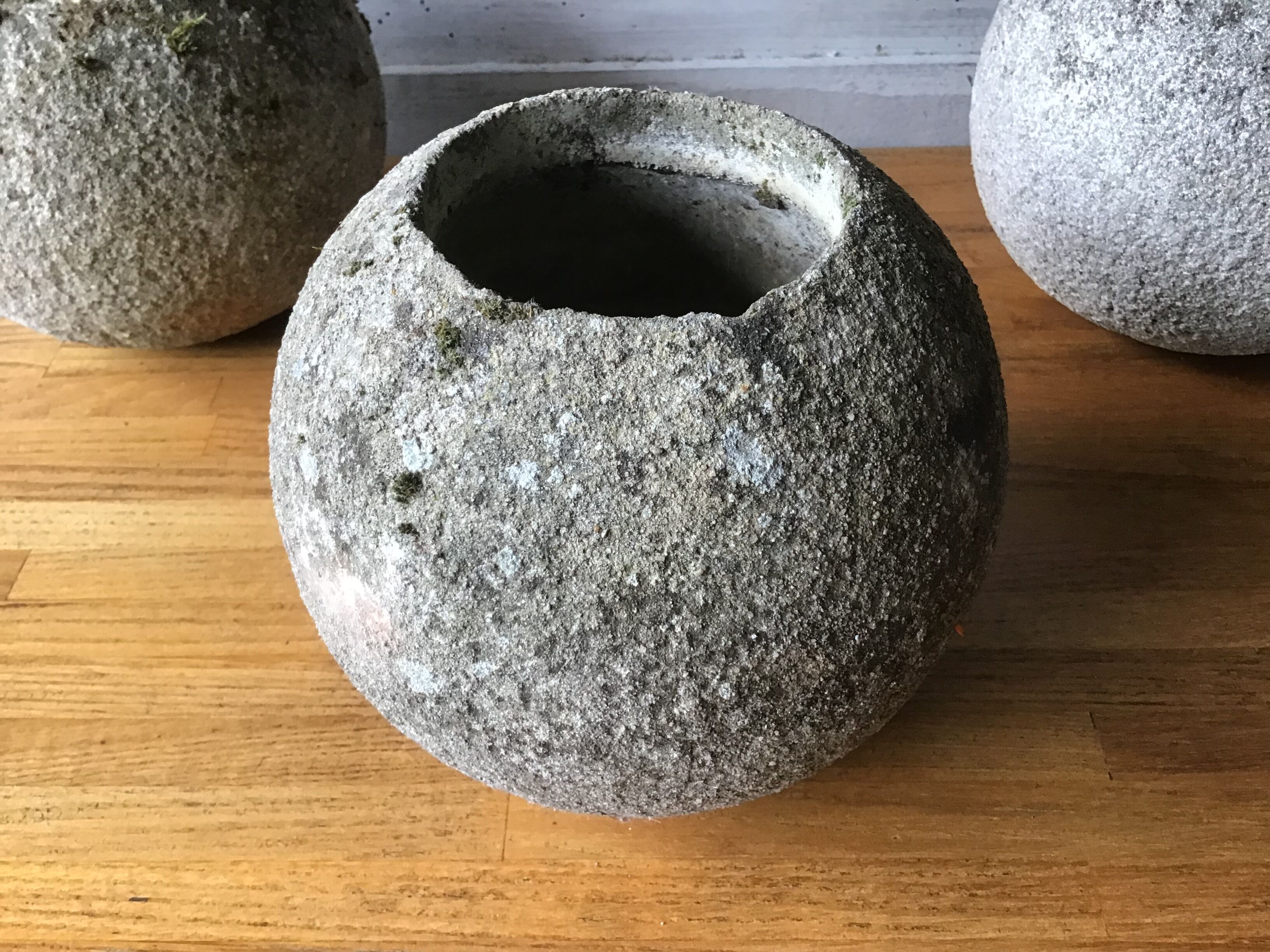 Cement flower pots