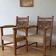 Pair of thrones vintage incredible chairs.