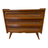 Vintage chest of drawers with compass feet