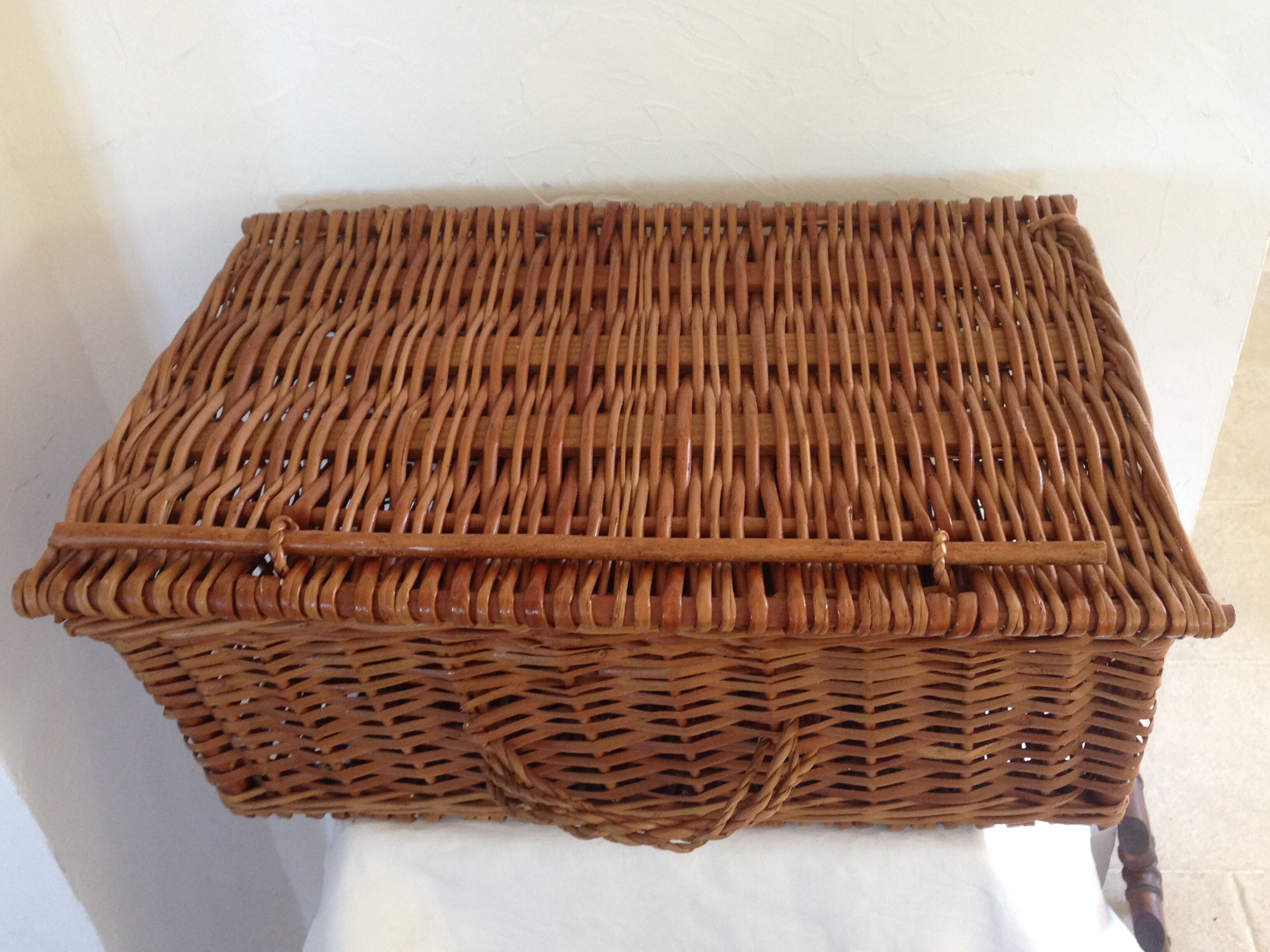 Vintage Wicker trunk
