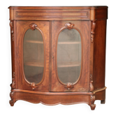 Elégant meuble à hauteur d'appui Napoleon 3 acajou et placage