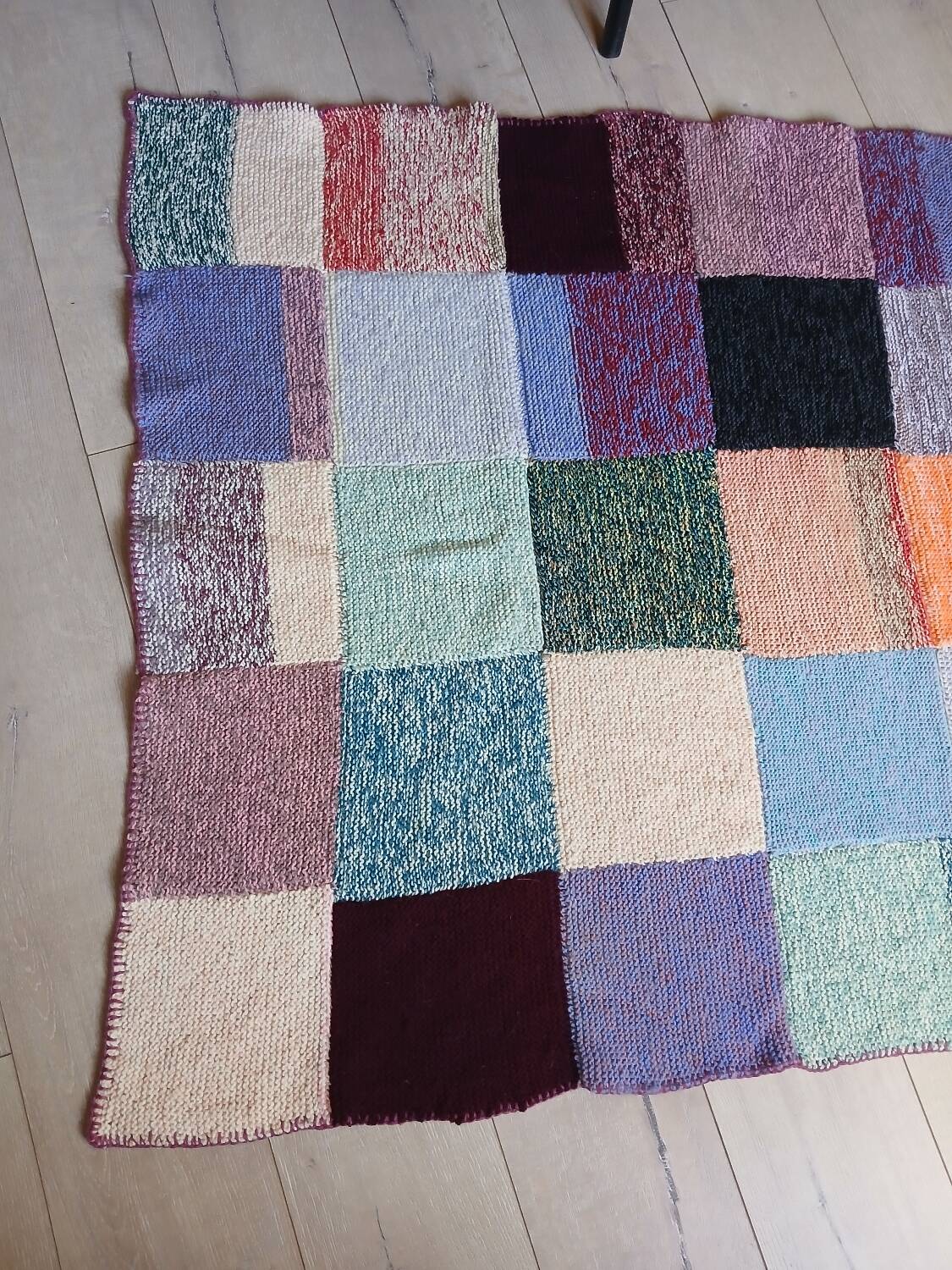 Multicoloured plaid patchwork