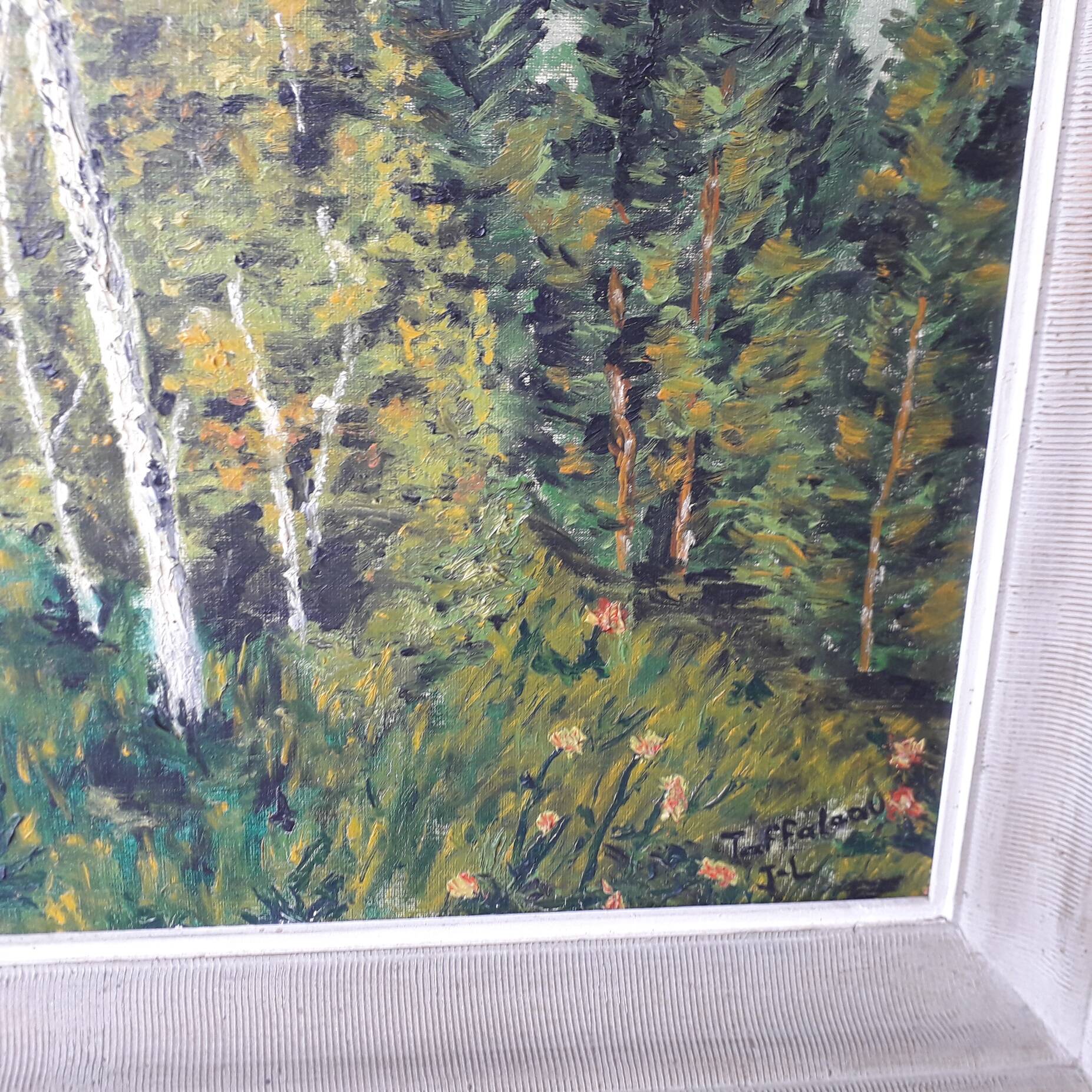 Tableau peinture huile sur toile