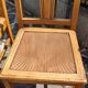 Set of 6 wooden chairs from the 1950s.