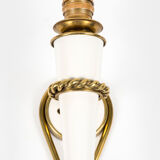 Lacquered metal and bronze appliques attributed to Gilbert Poillerat