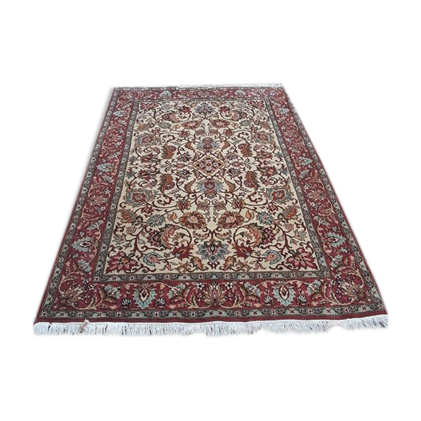 Hand knotted wool carpet