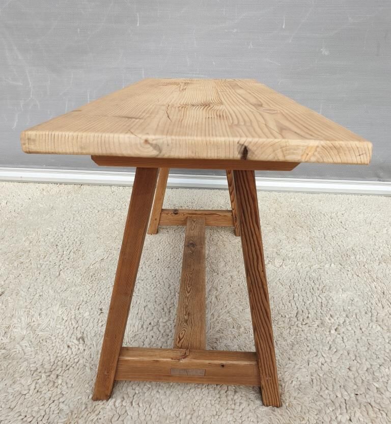 Coffee table workshop trestle Pine
