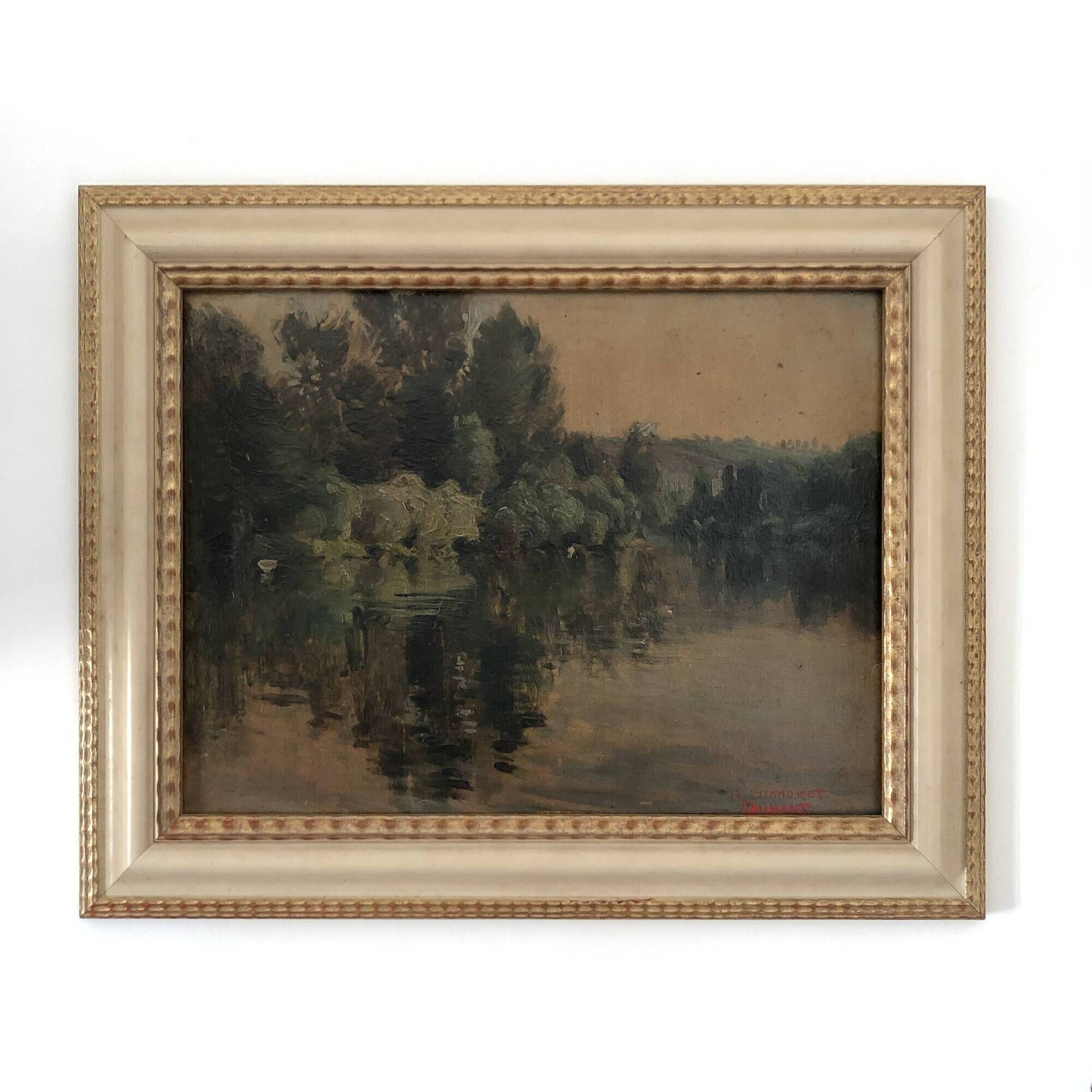 Peinture à l'huile signée A Signoret Vaillant
