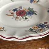 6 Sarreguemines dinner plates