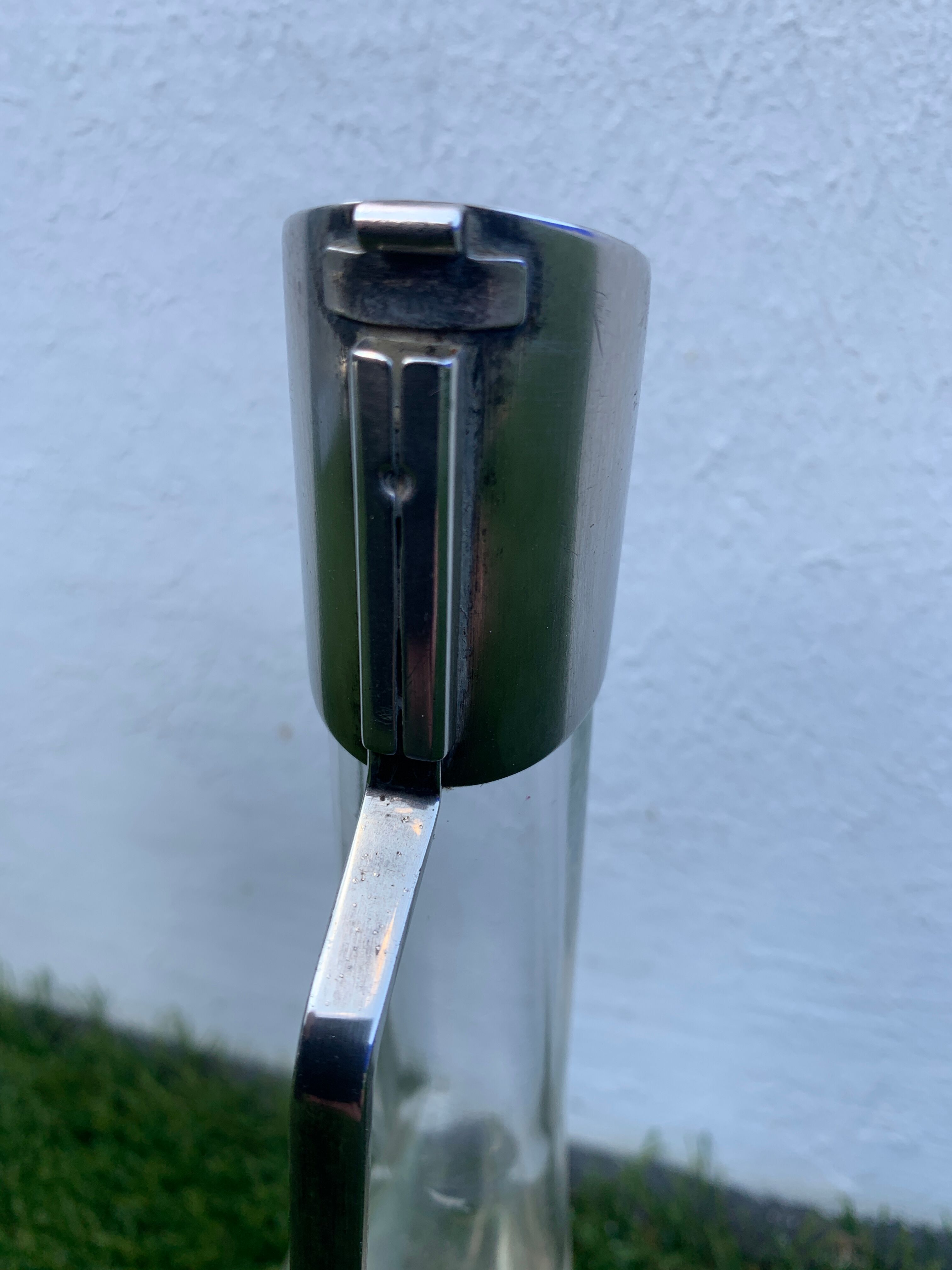 Oil and vinegar, stainless steel, Italian industrial design Achille Castiglioni, Alessi, 1984