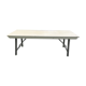 Table pliante en bois et fer