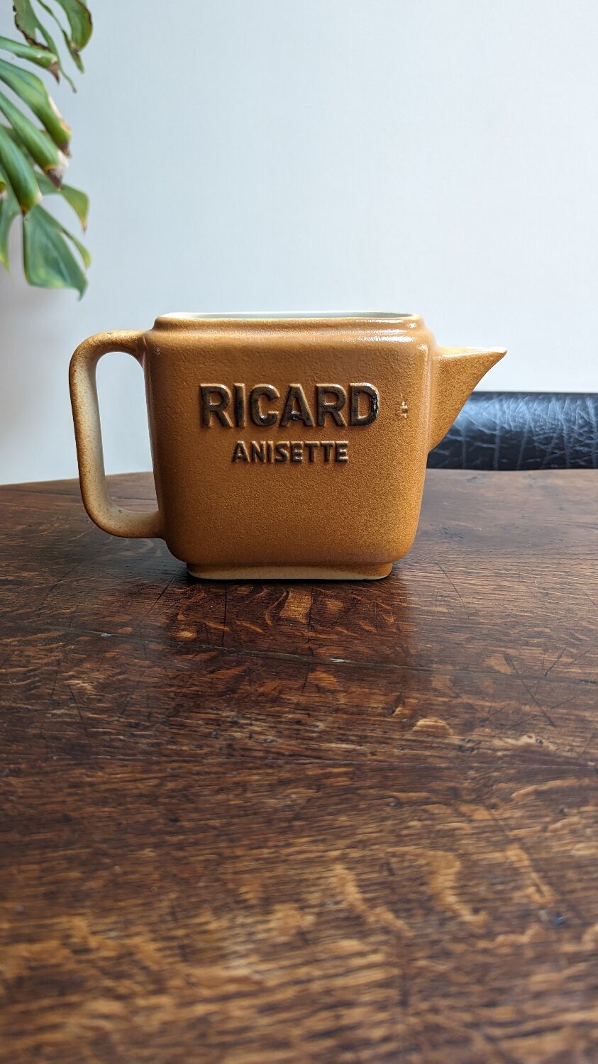 Ricard stoneware pitcher