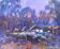 Peinture à l'huile "À minuit" par Alex Ivanyuk