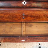 Louis Philippe chest of drawers, 19th century, in mahogany, Sainte-Anne marble