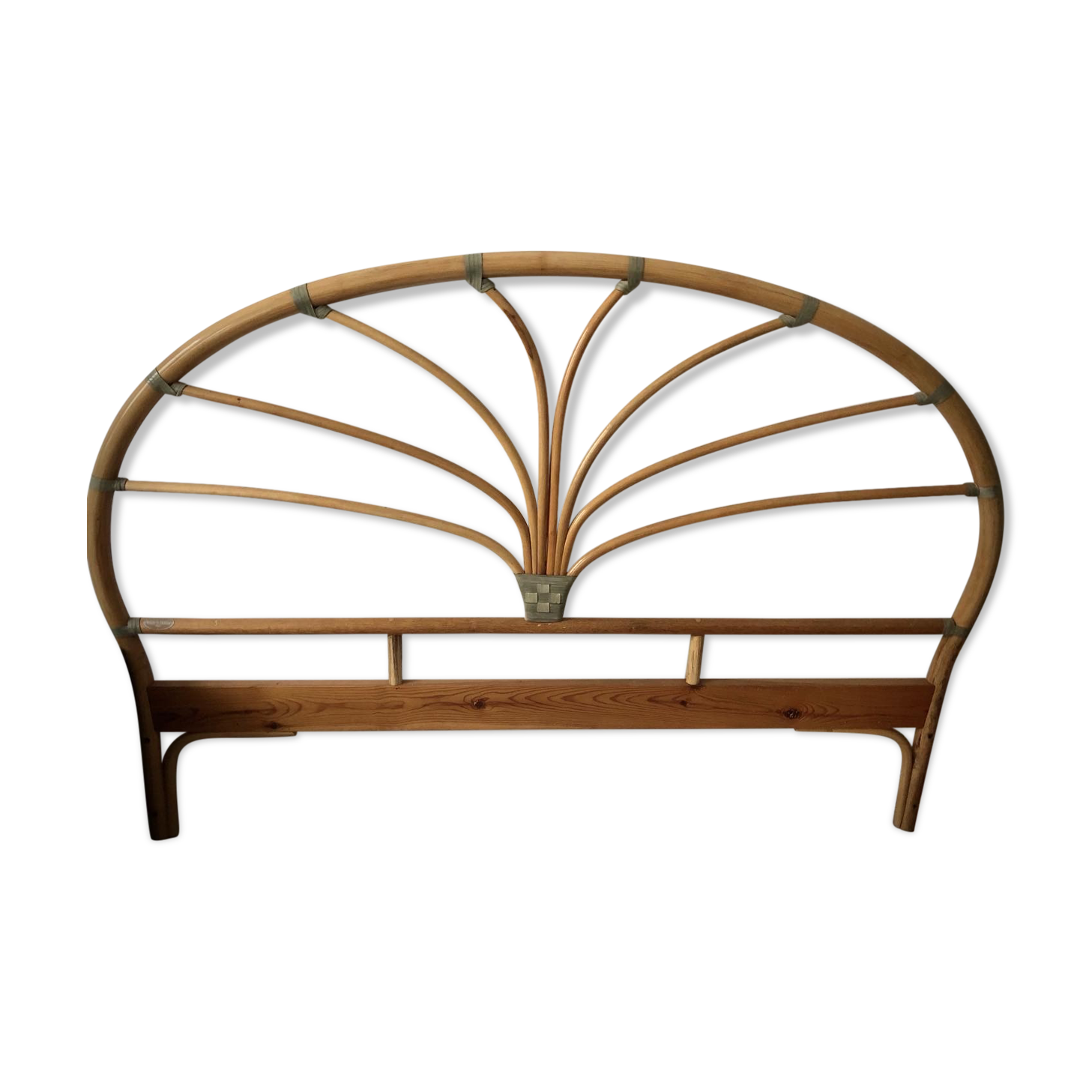 Bamboo and rattan headboard