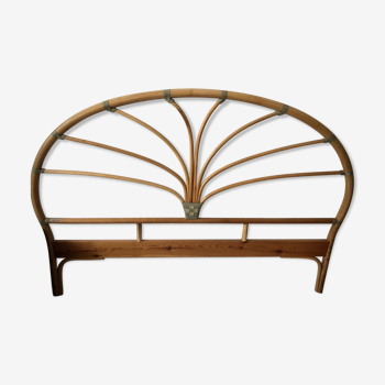 Bamboo and rattan headboard