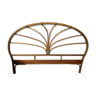 Bamboo and rattan headboard