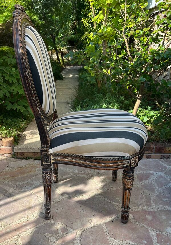 Chaise médaillon Louis XV