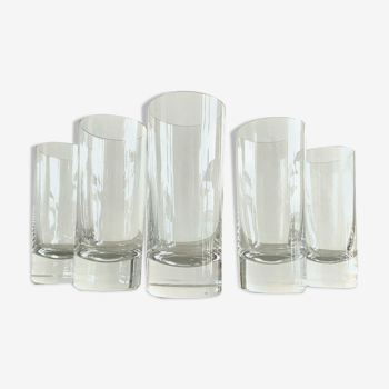 Set de 5 verres tumbler en cristal