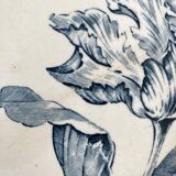 Round ironstone dish Luneville K&G tulip motif