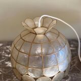 Vintage mother-of-pearl pendant light
