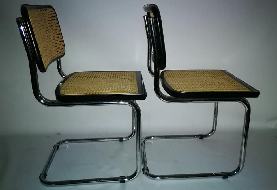 Pair of marcel Breuer B32 chairs