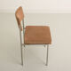 Office chair with chrome-plated steel structure