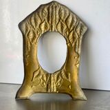 art nouveau antique brass metal picture frame