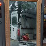 Old large golden mirror