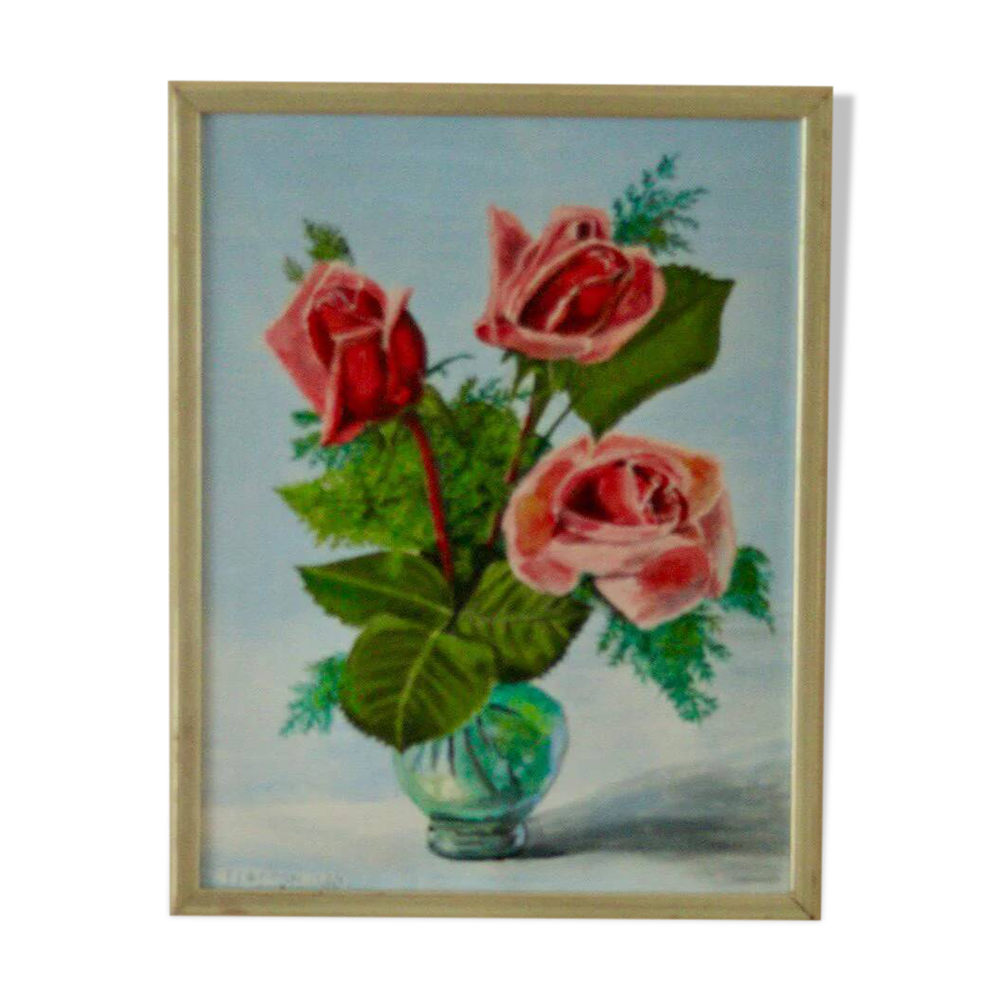 "Roses in a vase" Persson 1950