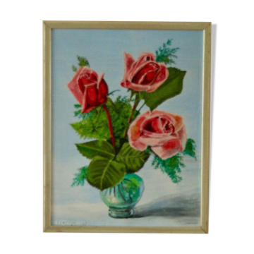 "Roses in a vase" Persson 1950