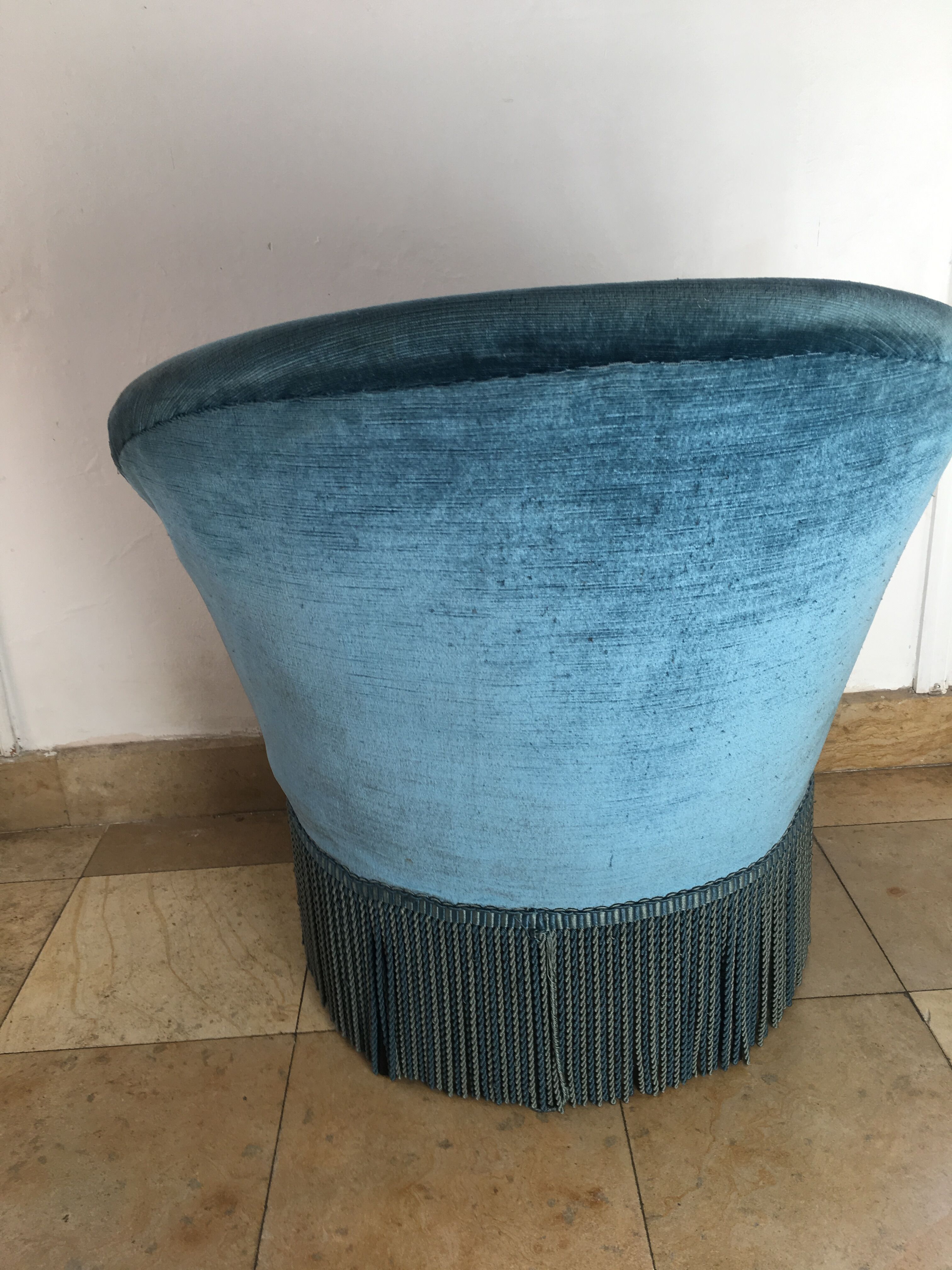 Duck blue toad armchair