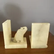 Paire de serres livres éléphants 