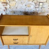 Vintage storage unit on compass legs by SAM Circa 50's/60's