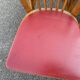 6 chaises baumann bistrot simili rouge